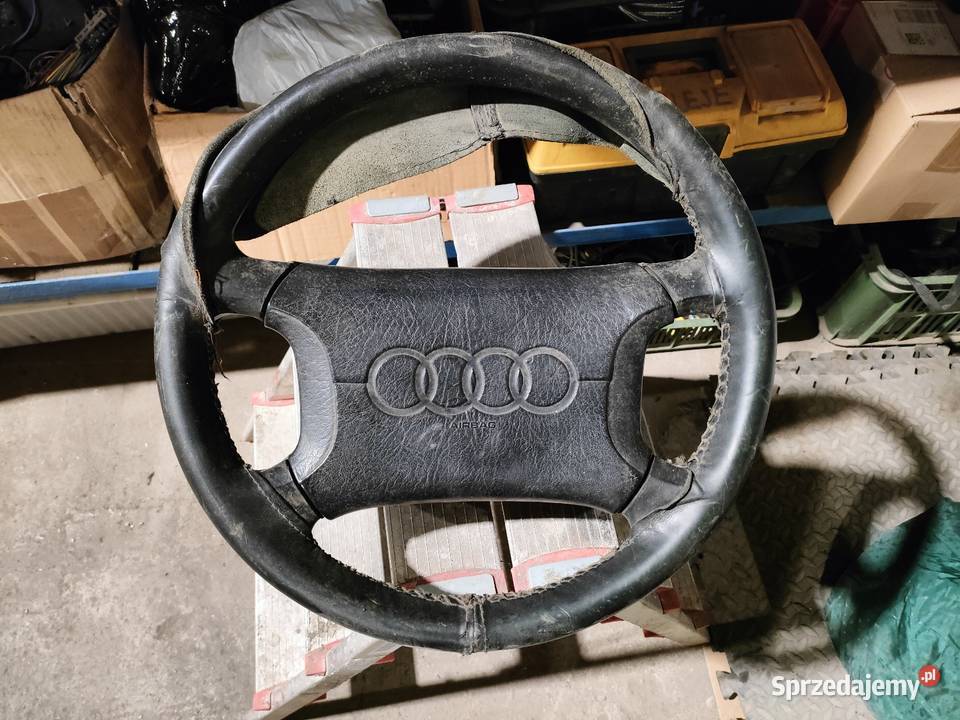 Kierownica skórzana airbag Audi 80 100 200 c3 V8 Środa Wielkopolska