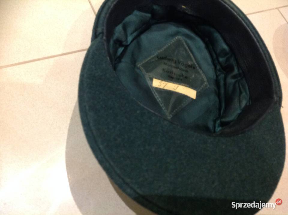 Stara Niemiecka Czapka Wojskowa Sygnowana Nowa Sól