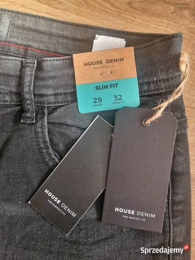 Spodnie jeansowe House fit męskie czarny sprzedam