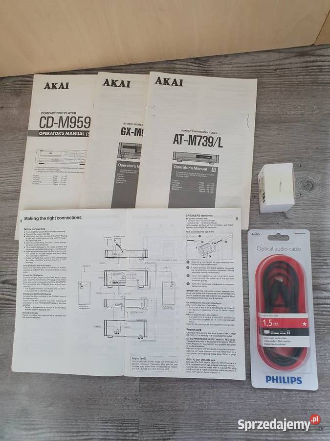 Wieża stereo AKAI AMM939 ATM739L GXM959W CDM959 Solnica