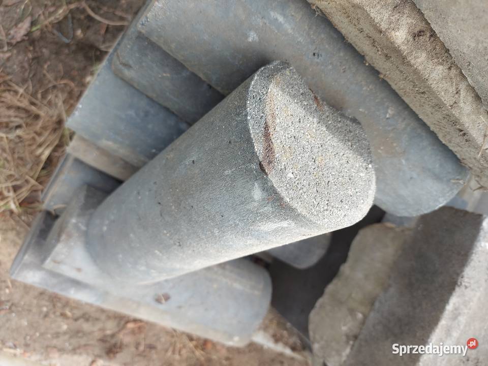 Palisada okrągła ring betonowy grafit szary 30 Olkusz