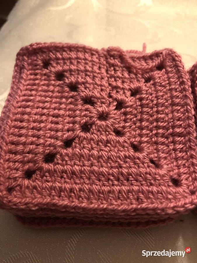 Kwadraty babuni na pledy narzuty poduszki NOWE Poduszki dekoracyjne Zegrze