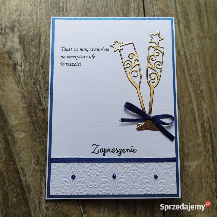 Zaproszenia z tyt odejścia na emeryturę wielkopolskie