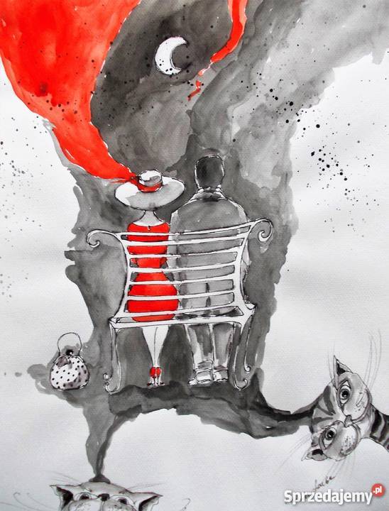 Grafika akwarelą i piórkiem Wspólna przyszłość Katowice