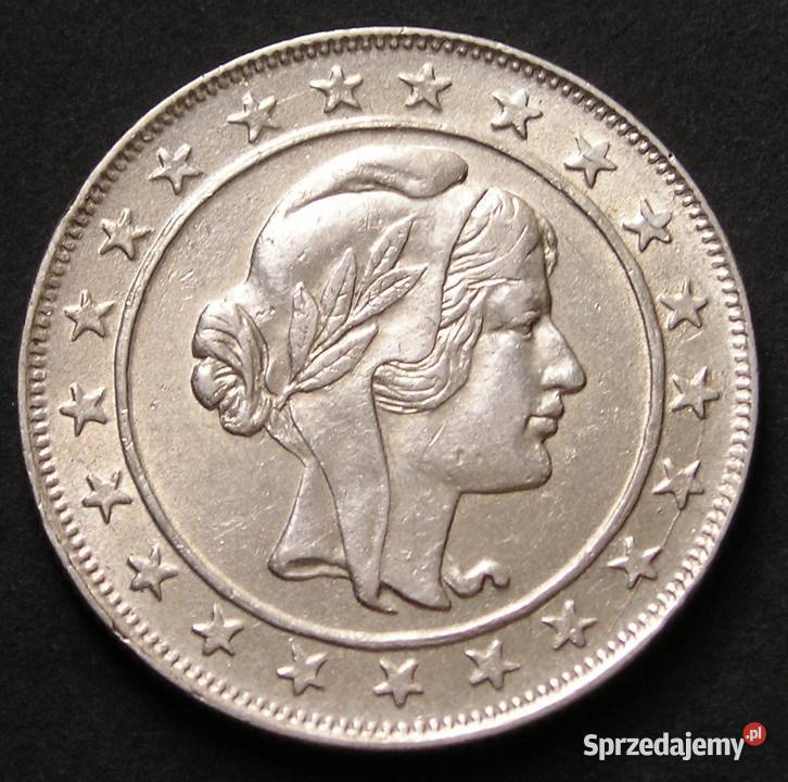 Brazylia 2000 reis 1924 SREBRO stan 12 Numizmatyka