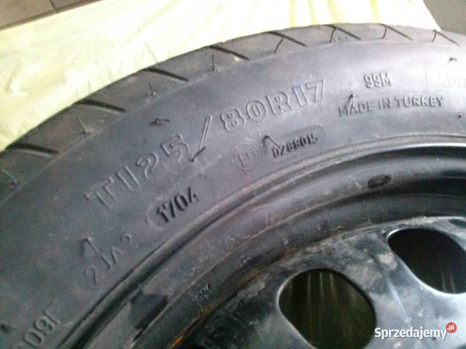 dojazdówka koło zapasowe dojazdowe 17 audi a4 b6 Samochodowe Nowy Sącz sprzedam