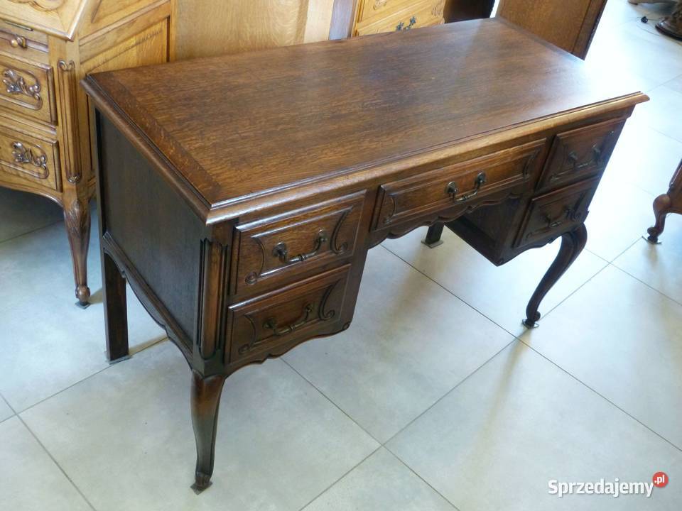 Piękne dębowe biurko ludwikowskiesklep Dąbrowa Dąbrowa Górnicza