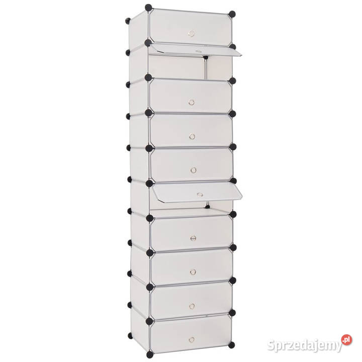 Szafka na buty 10 przegród biała WM244919 Warszawa