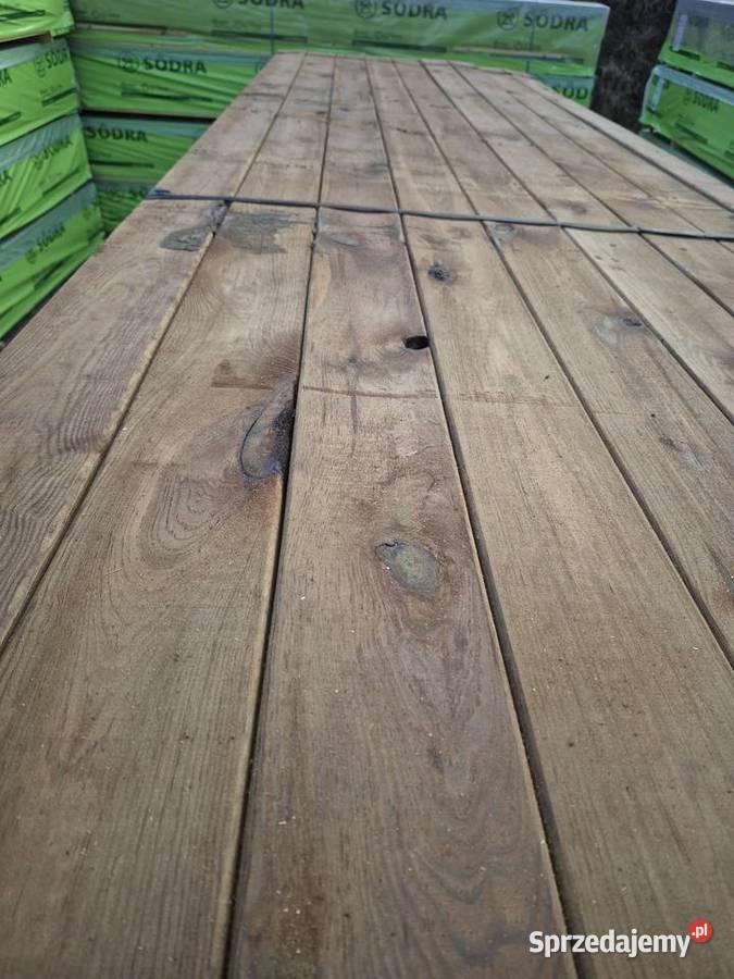 Deska impregnowana ciśnieniowo 22x120x4000mm Kolbudy