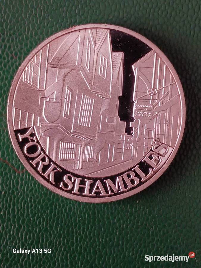 MedalNumizmat W Brytania York Shambles Lustrzane Konin