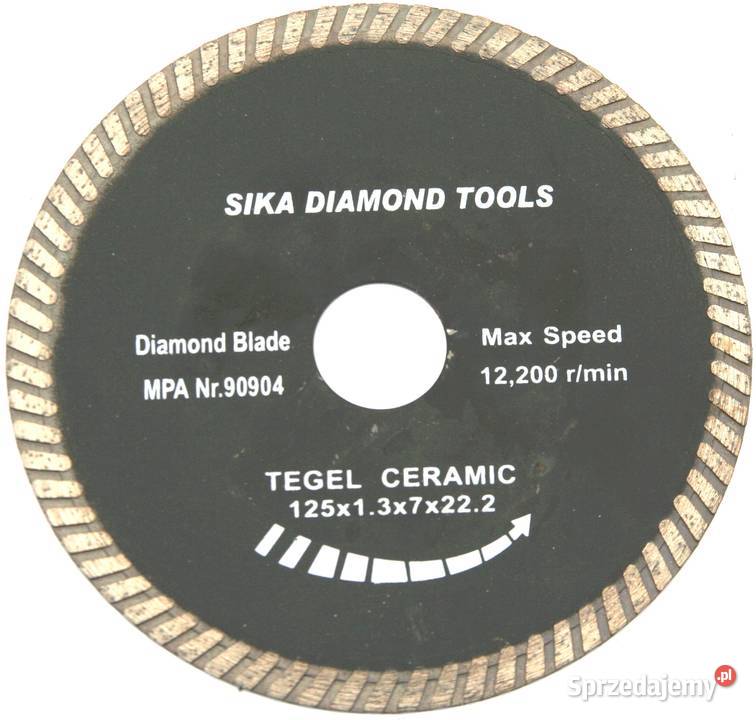 125mm TARCZA DO GRESU KLINKIERU NA SUCHO BELGIA Szczerbice