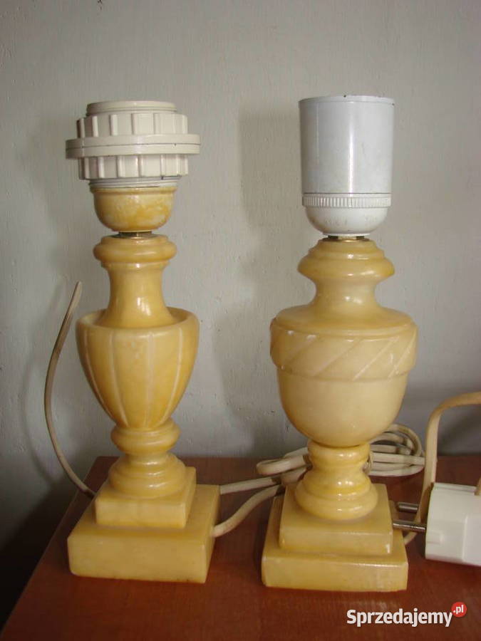 włoska alabastrowa lampa nocna Pruszcz Gdański