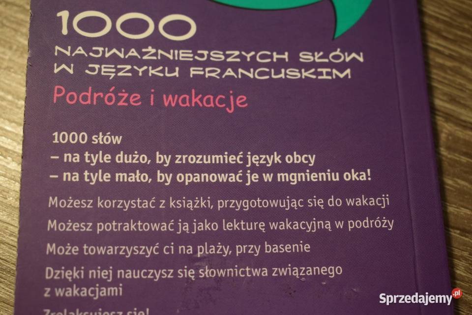 1000 najważniejszych słów w języku francuskim kujawsko-pomorskie Chełmno