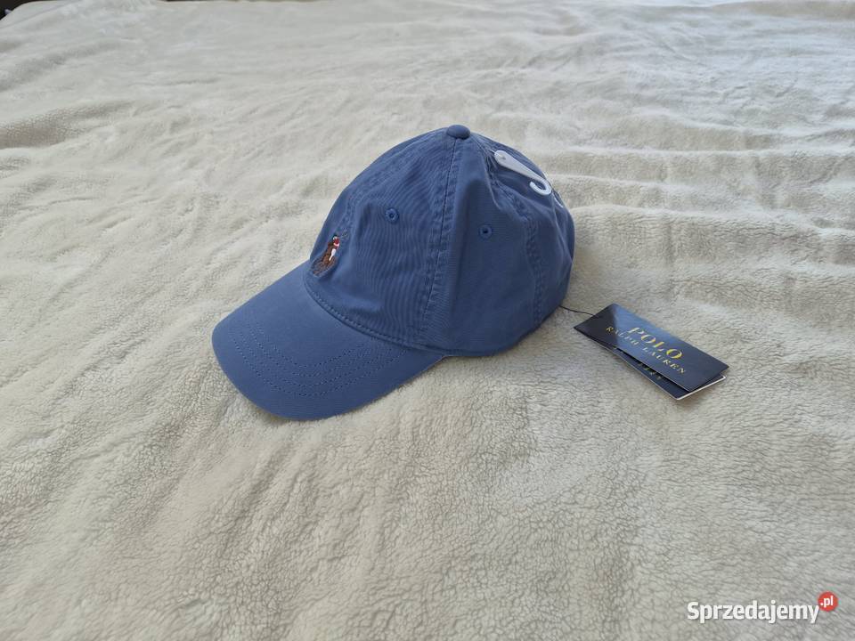 Nowa niebieska czapka z daszkiem Ralph Lauren z Bibice