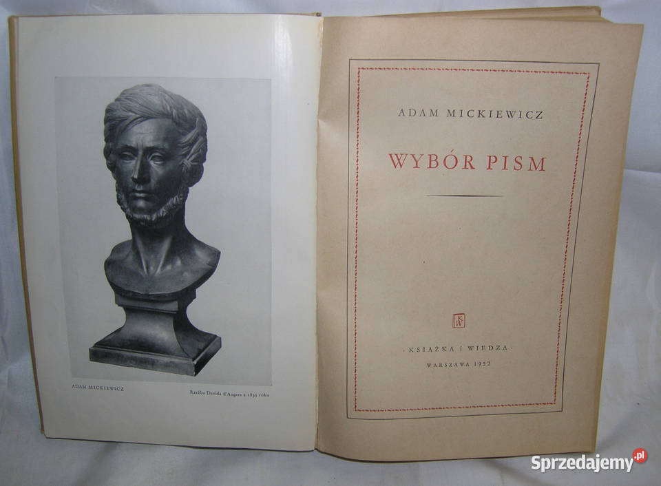 Wybór pism A Mickiewicz 1952 rDd Bartków