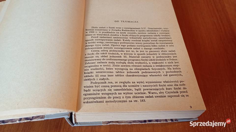 Zadania z fizyki SU Gonczarenko 1973 Gdańsk