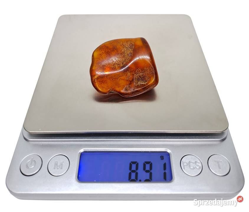 Broszka z bursztynu bursztyn bryłka 1498 Zegarki i Biżuteria