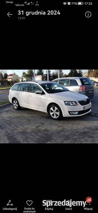 Skoda octavia 3 20 tdi 150 automat cześć 4/5 Lubaczów sprzedam