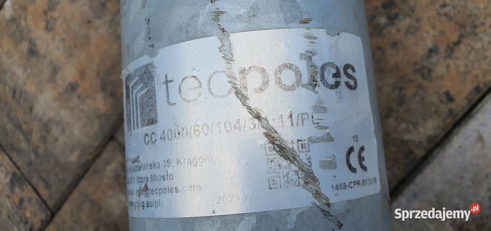Słup Oświetleniowy maszt stalowy 4m Tecpoles Bydgoszcz