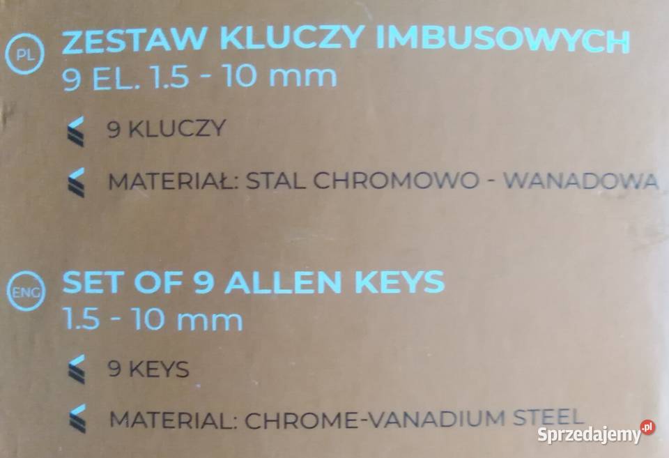 Klucze imbusowe 9 dolnośląskie Wrocław