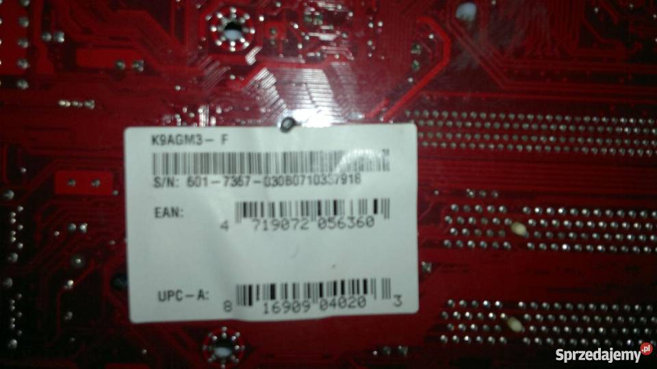 Płyta główna MSI K9AGM3F AMD Uszkodzona małopolskie sprzedam