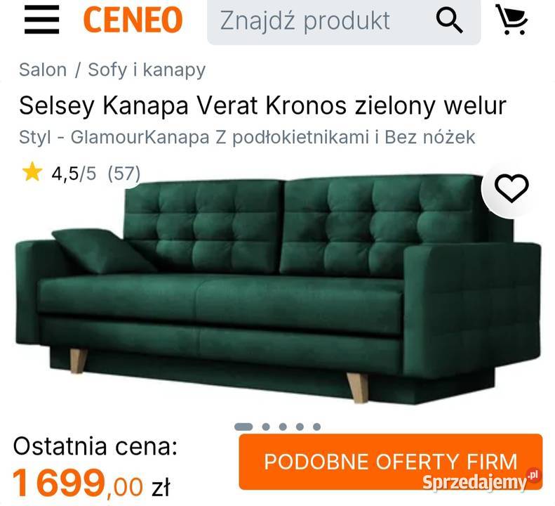 Sofa z funkcja spania Siedlce