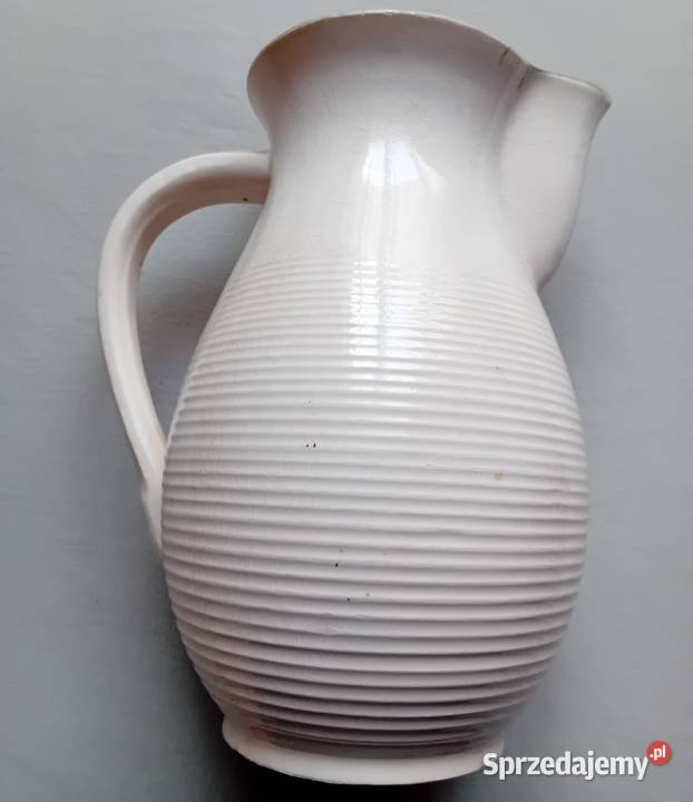 Fajansowy dzbanek art deco Hertwig Hatzhutte wielkopolskie