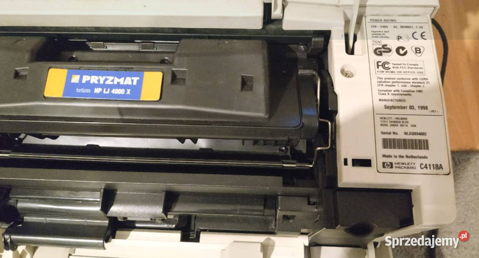 Drukarka laserowa HP Laser Jet 4000 toner 11000 Tonowo