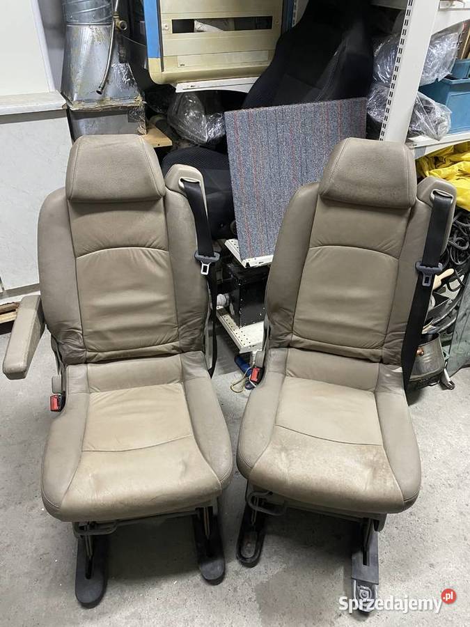 Fotele Mercedes Viano skóra beż osobowe pomorskie Czarlin