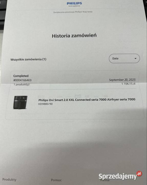 Philips Ovi Smart 20 XXL seria 7000 Airfryer Bielawa