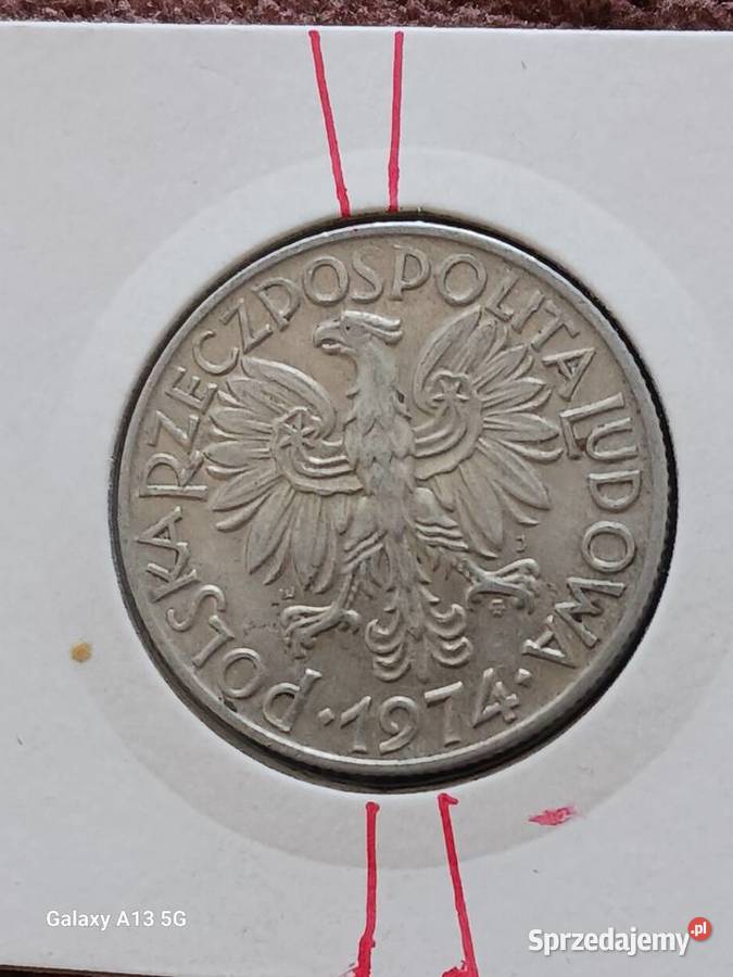 5 Złotych Rybak 1974 r Skrętka 4 Konin
