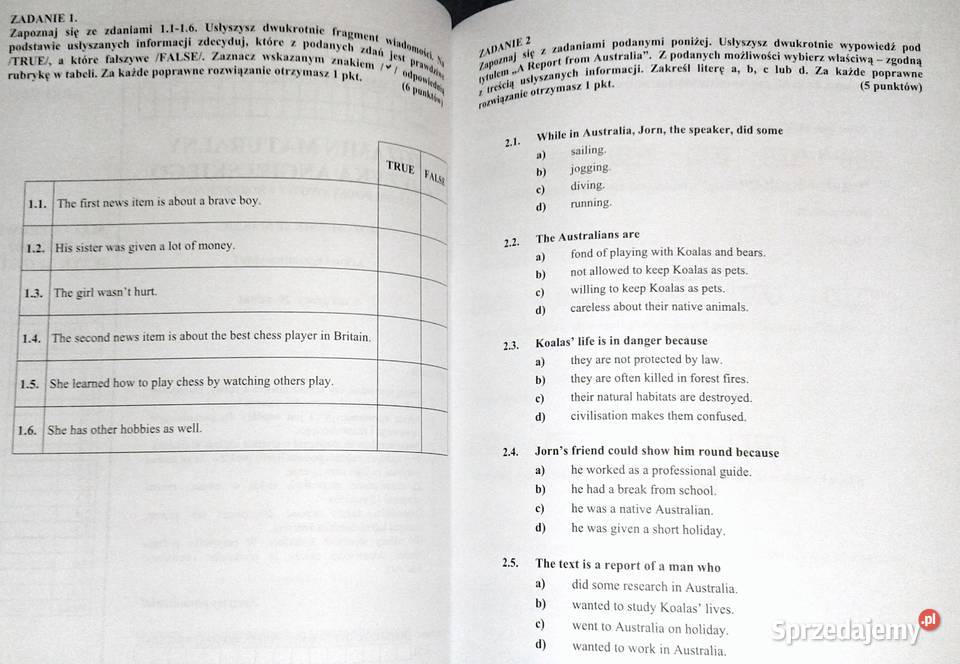 Informator syllabus Matura z języka angielskiego sprzedam