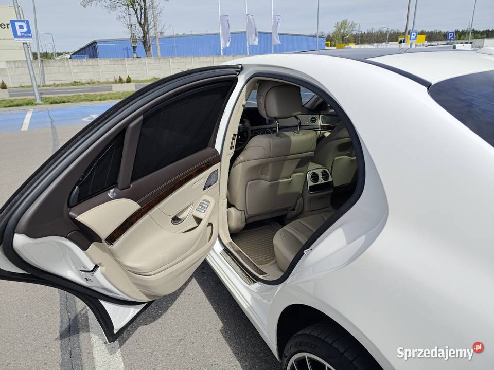 Mercedes S550 V8 biturbo biała perła