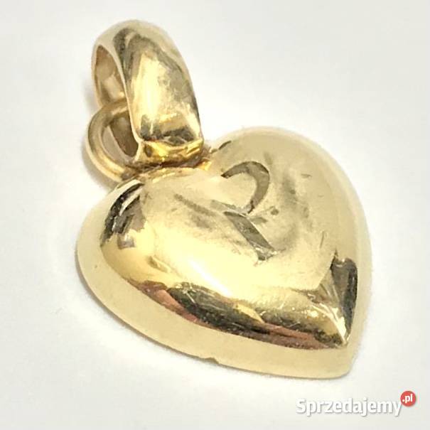 Złoty WISIOREK serduszko 585 14K litera P Wisiorki Warszawa