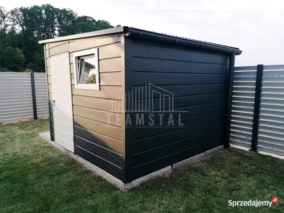 Domek Ogrodowy Schowek Garaż Blaszany 3x3 Brama 574zł/m2 Włocławek