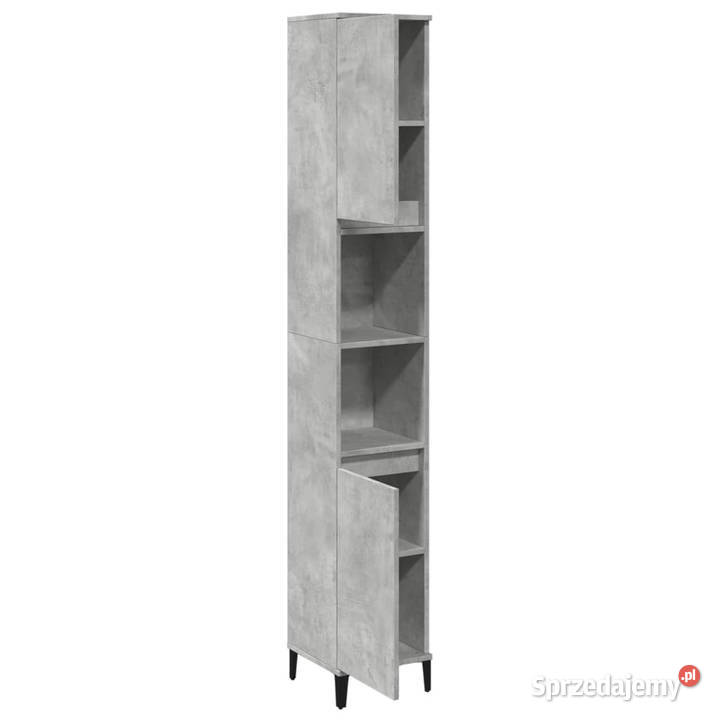 Szafka łazienkowa szarość betonu 30x30x190