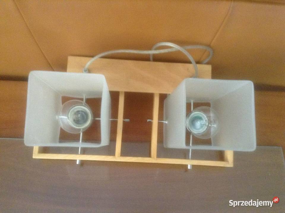Lampa sufitowa z 2 szlanymi kloszami Opole