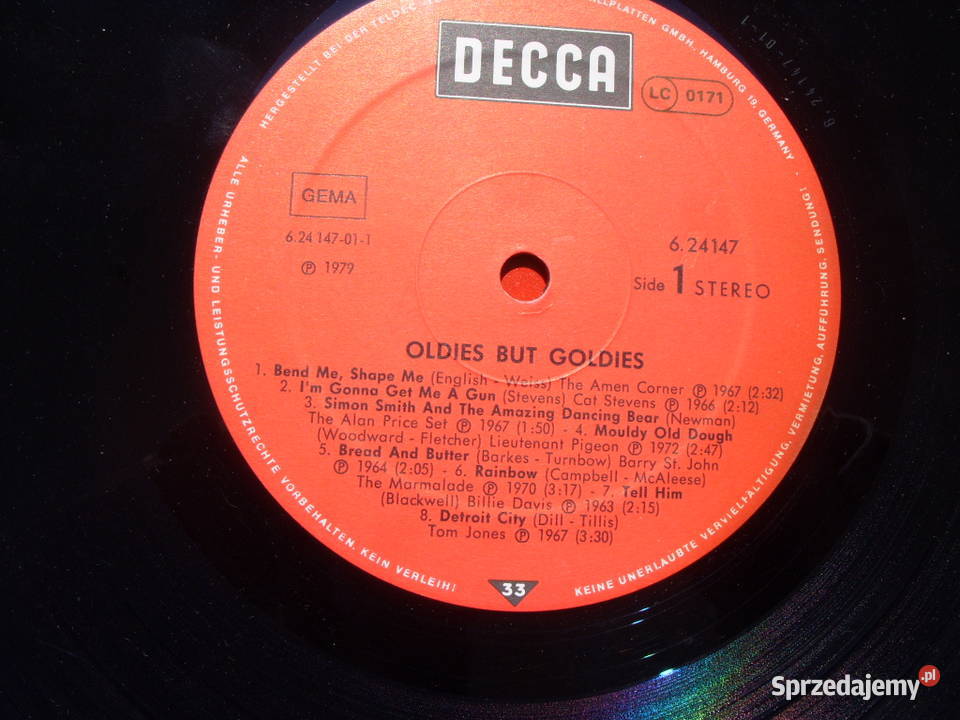 Winyl LP OLDIES BUT GOLDIESBEND ME DECCA 1979 sprzedam
