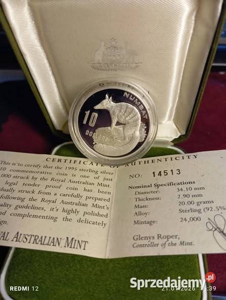 1995 moneta Wybita w Królewskiej Mennicy Numizmatyka Warszawa