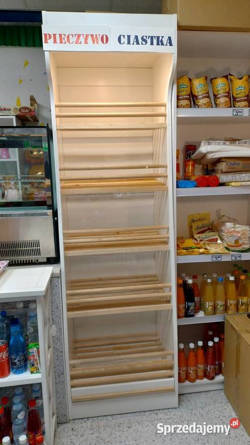 Witryna chłodnicza cukiernicza i regał na Sklep mazowieckie Warszawa