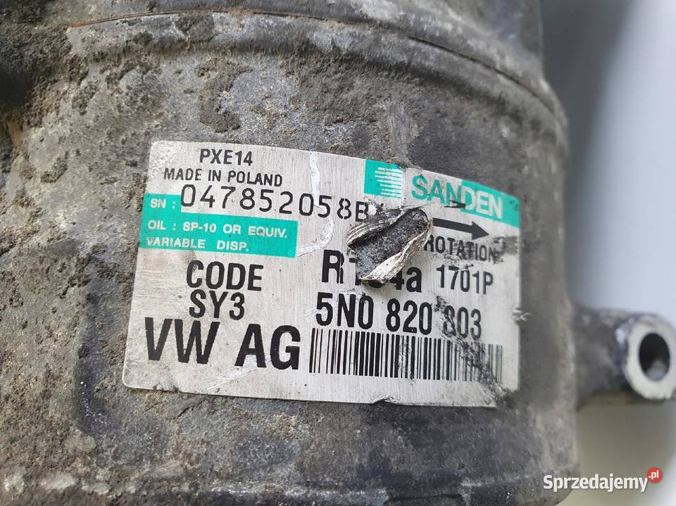 SPRĘŻARKA KLIMATYZACJI VW Eos 20 TDI pompa osobowe Chełm