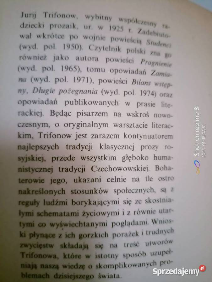 Trifonow Zmiana książki Warszawa księgarnia