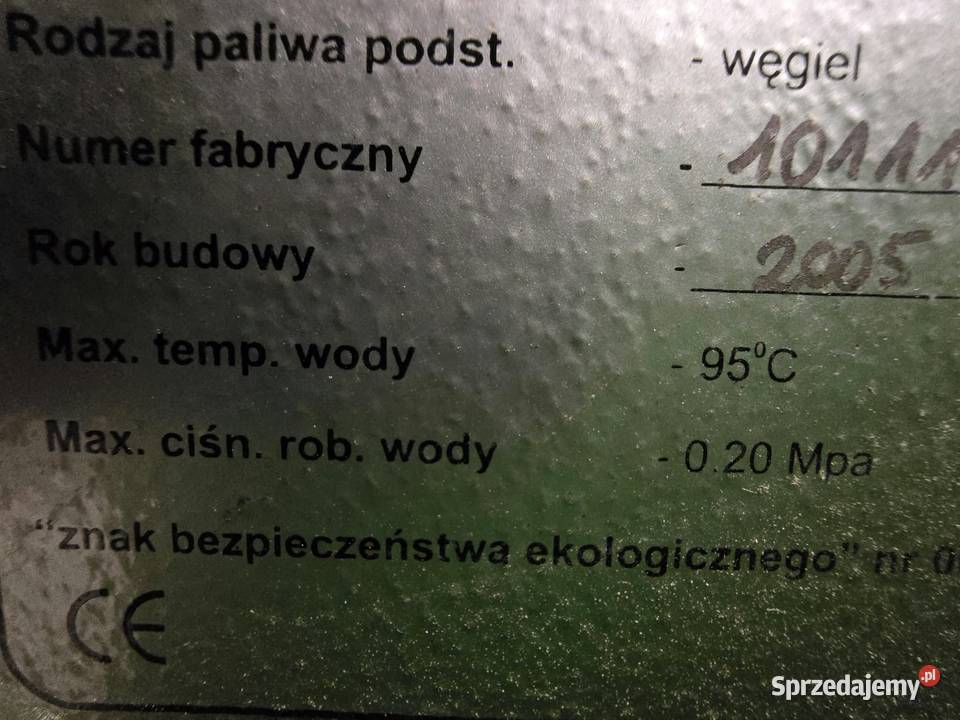 Piec na ekogroszek HEF EKOPLUS Łask sprzedam