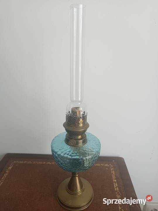 Stara lampa naftowa mosiądz Francja Pozostałe