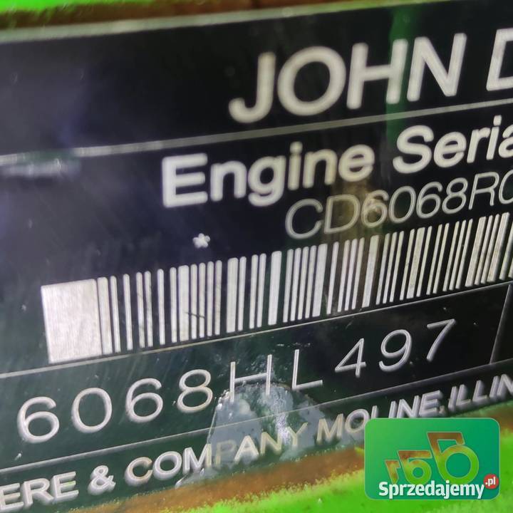 Silnik John Deere R530904 JOHN DEERE 6190R Wilkowo