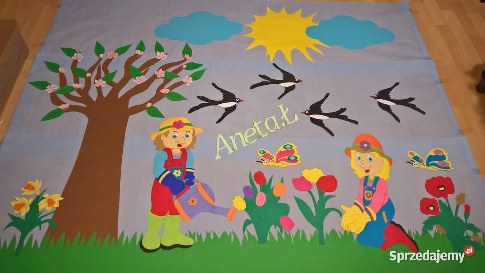 Dekoracja wiosenne z brystolu 504 102 444 Garwolin