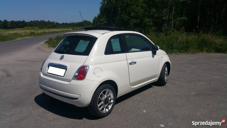 ŁADNY Fiat 500 Szklany dach otwierany el nieuszkodzony Zamość sprzedam