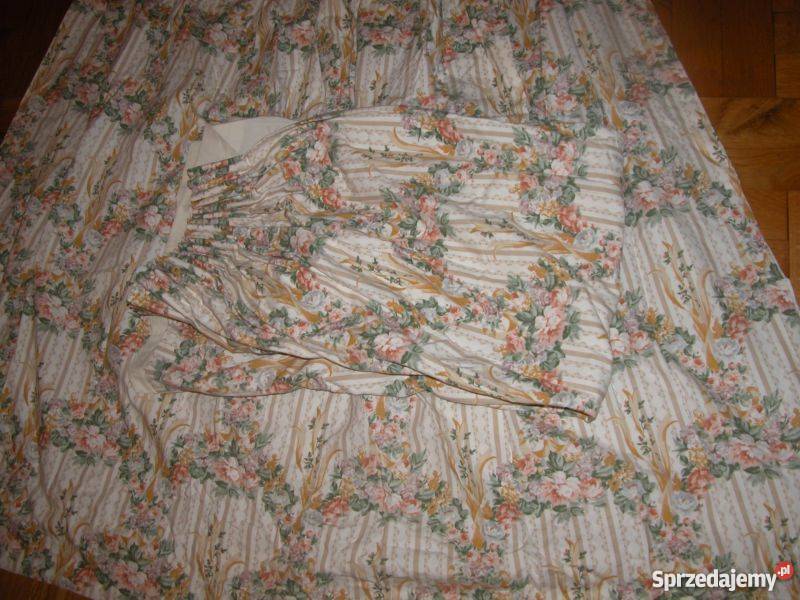 kwiatkowe stylowe zasłony komplet 24 Gorzów Wielkopolski