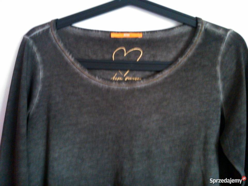 Bluzka Hugo Boss Orange tasfias szary/srebrny Moda i Styl Gdańsk