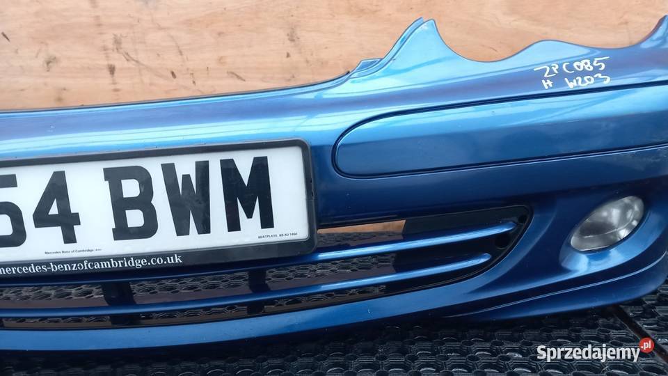MERCEDES W203 LIFT ZDERZAK PRZÓD HALOGEN 345 Zbierkowo